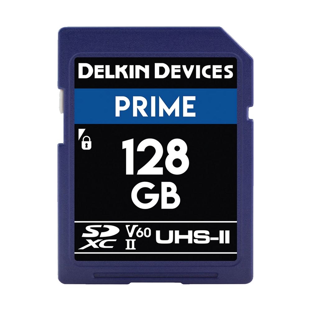 Delkin Devices 128GB Prime UHS-II SDXC (280MB/s) Memory Card