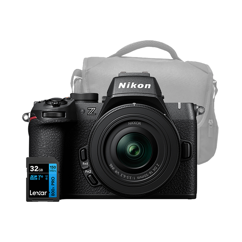 Nikon Z50 II Mirrorless Digital Camera with 16-50 Lens + Bag and Card