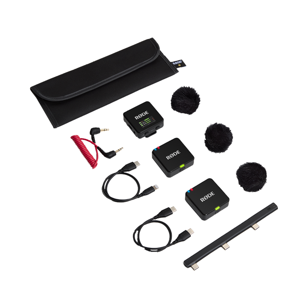 Rode Wireless GO (Gen 3) 2-Person Compact Digital Wireless Microphone System/Recorder (2.4 GHz, Black) + Free Rode Charge Case and Interview GO (Valued at R3 420)