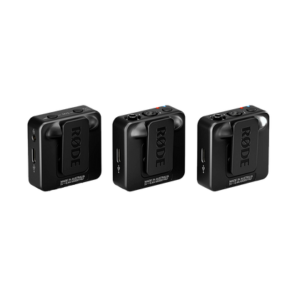 Rode Wireless GO (Gen 3) 2-Person Compact Digital Wireless Microphone System/Recorder (2.4 GHz, Black) + Free Rode Charge Case and Interview GO (Valued at R3 420)