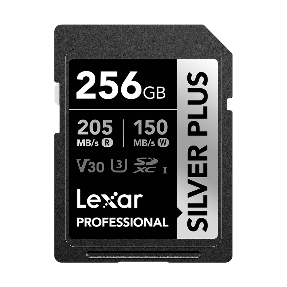 Lexar 256GB Professional UHS-I SDXC Memory Card (205MB/s, SILVER PLUS Series)